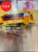 J Comera Coastal Harbour (30X30) Original Painting Canvas