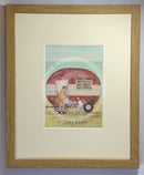  A Cosy Cuppa by Sam Toft, mounted miniature framed print 