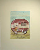  A Cosy Cuppa by Sam Toft, mounted miniature Print 