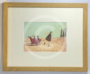 A Sleighful of Jinglers by Sam Toft, mounted miniature framed print 