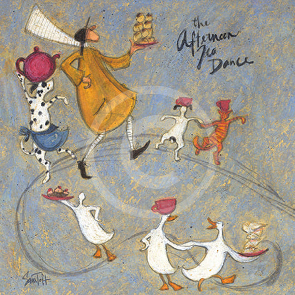 Meet the Mustards: The Afternoon Tea Dance by Sam Toft, mounted miniature