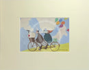 Be Who You Be by Sam Toft, mounted miniature print , couple on a bike