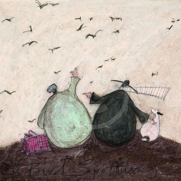 Meet The Mustards: Birdy Spotting By Sam Toft Mounted Miniature