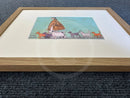 Framed in Oak, Close up of frame depth