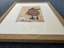 Framed in Oak, Close up of frame depth