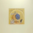 Meet the Mustards: Days Out With Friends by Sam Toft, mounted miniature print. A fun picture of a couple linking arms going for a walk with an entourage or animals. 