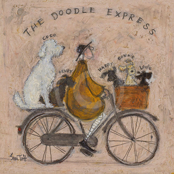 Meet the Mustards: The Doodle Express by Sam Toft, mounted miniature