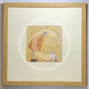 Meet the Mustards: I Love You Just the Way You Are by Sam Toft, mounted miniature print. A picture of man looking down at his beloved black and white dog. Framed in oak.