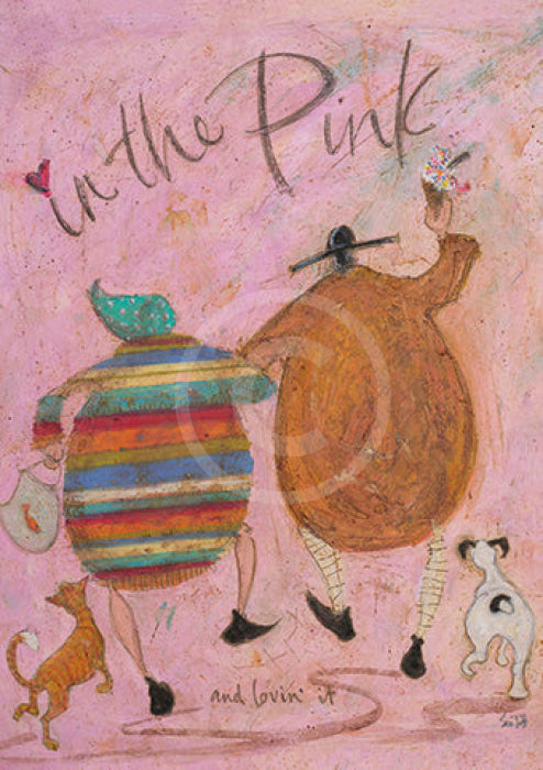 Meet the Mustards: In The Pink by Sam Toft, mounted miniature