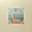 Meet the Mustards: Rebel Rebel by Sam Toft, mounted miniature print. A fun picture of a man walking his dog on the promenade without a lead ignoring the sign. 