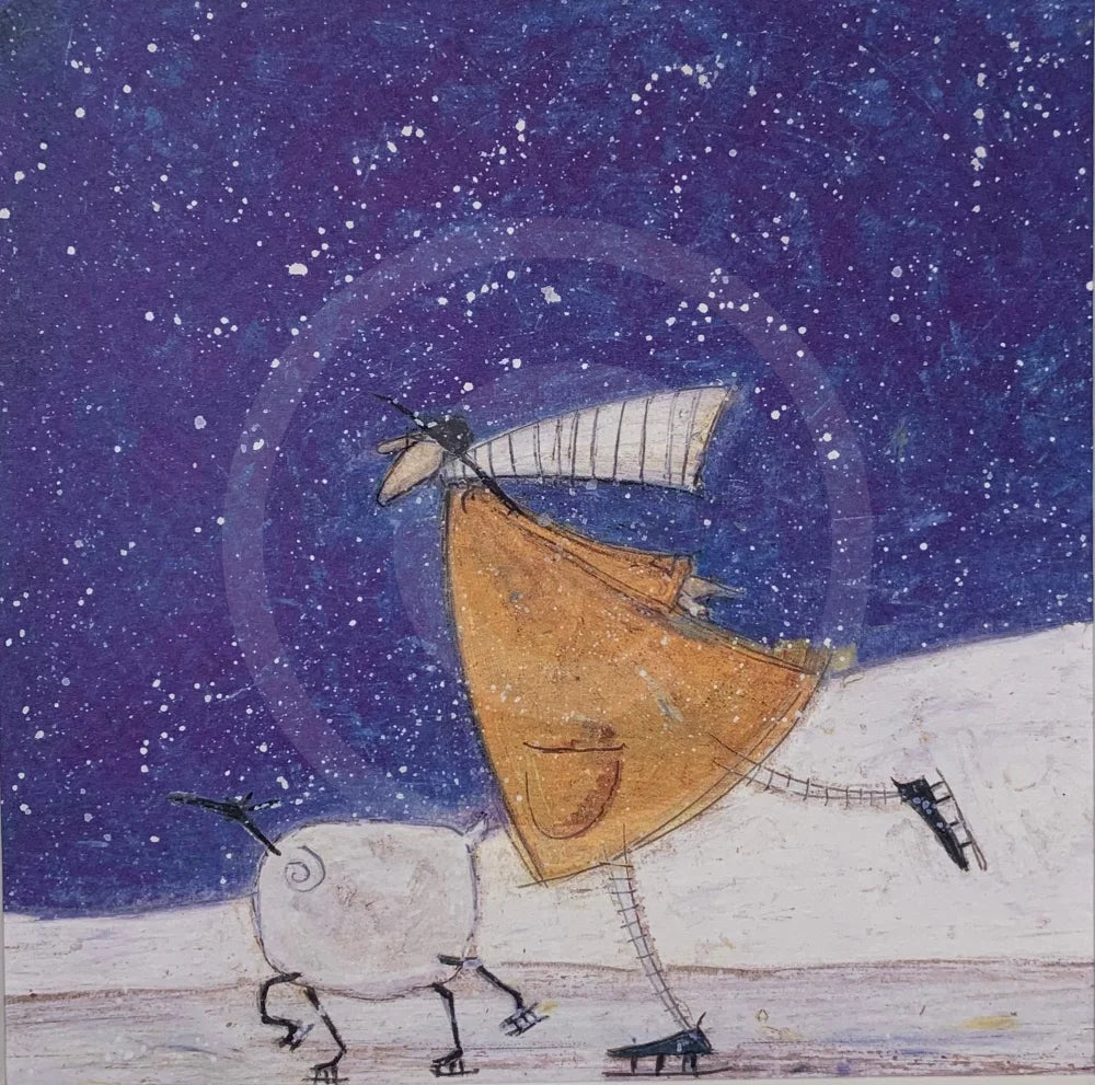 Meet the Mustards: Skating With Audrey by Sam Toft, mounted miniature