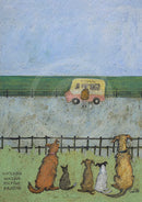 Meet the Mustards: Waiting, Waiting, Hoping, Praying by Sam Toft, mounted miniature