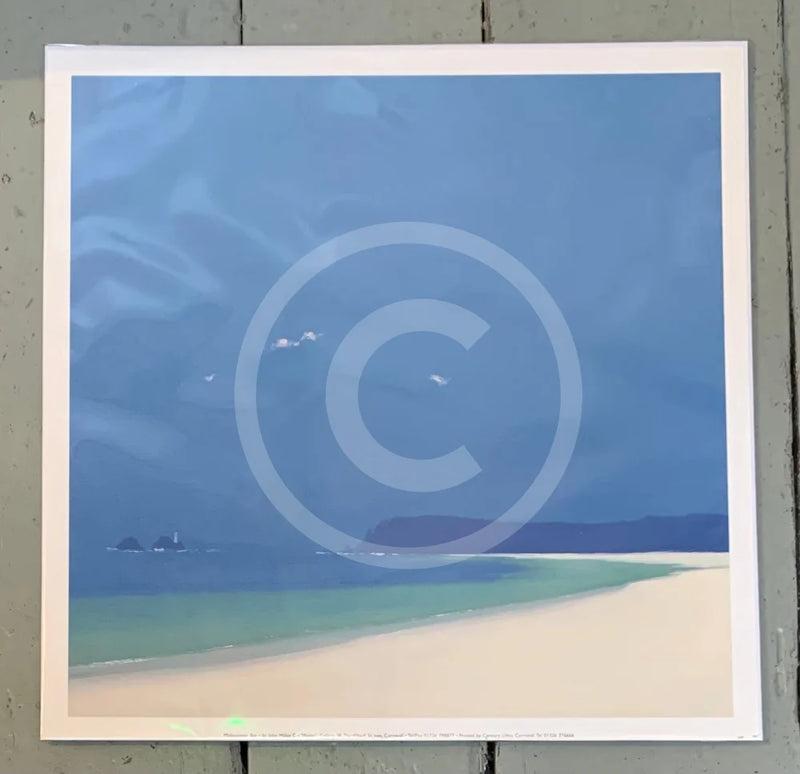 Midsummer Bay by John Miller - photo taken through cello wrap