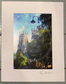Minster And Lamp By Ben Sedman Posters Prints & Visual Artwork
