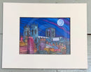 Minster Moon by Jonathan Williams, mounted in white