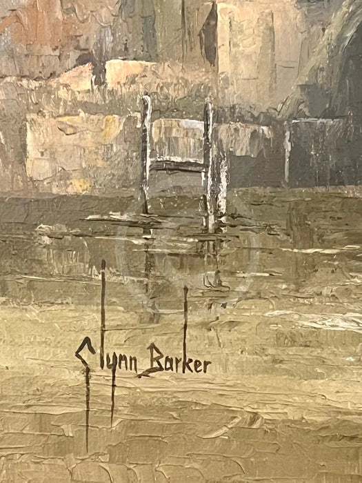 Close up of Artist Glynn Barker's Signature