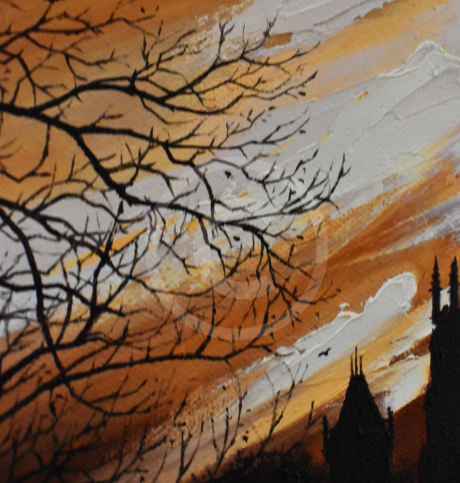 Mocha Skies, York Minster from the Walls by Mark Braithwaite close up