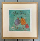 Moments of Wonder – Blue Skies | Sam Toft Exclusive Print - Framed in Small Cube Oak(A)- Framed to order when print