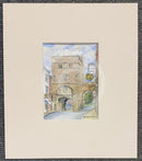 Monk Bar York - Natalja Olejnicka Original Watercolour Miniature Original Artwork