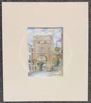 Monk Bar York - Natalja Olejnicka Original Watercolour Miniature Original Artwork