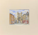 Monk Bar, York, from Monkgate - Natalja Olejnicka ORIGINAL WATERCOLOUR Miniature