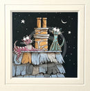 Moonlight Meeting, an ORIGINAL Mixed Media from Gary Walton, for PAPYRUS