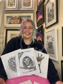 Artist Emily Child at The Braithwaite Gallery