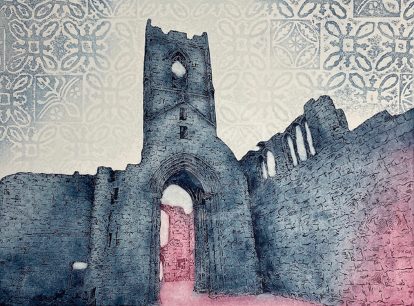 Mount Grace Priory I - Etching Limited Edition by Anna Matyus