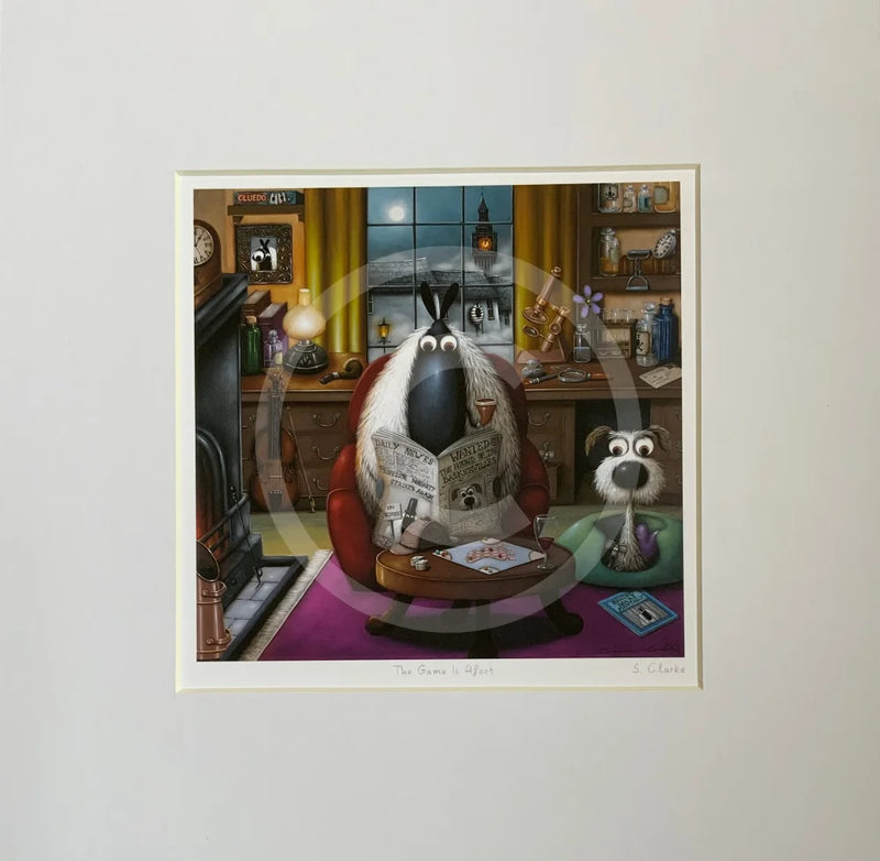 Mounted Miniature The Game Is Afoot, by Simon Clarke