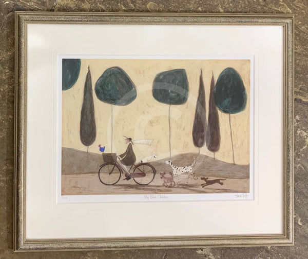 My Blue Chicken by Sam Toft - Framed Limited Edition SECONDARY MARKET