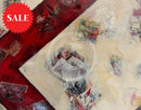 My England Scrapbook Iii - Original Mixed Media Painting By Eva Alexander Embellished With Postage