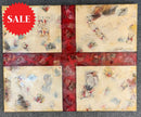 My England Scrapbook Iii - Original Mixed Media Painting By Eva Alexander Embellished With Postage
