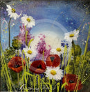 Mystic Wildflower Meadow (10x10") ORIGINAL PAINTING by Rozanne Bell