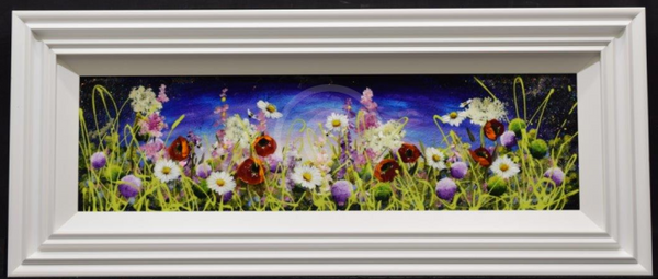 Mystical Meadow (10x35”) ORIGINAL PAINTING by Rozanne Bell