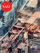 New York, New York (24x24”) ORIGINAL PAINTING by Gary Sams - unframed