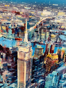 New York, New York (24x24”) ORIGINAL PAINTING by Gary Sams - unframed - detail