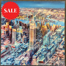 New York, New York (24x24”) ORIGINAL PAINTING by Gary Sams - unframed