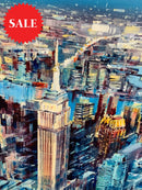 New York, New York (24x24”) ORIGINAL PAINTING by Gary Sams - unframed - detail