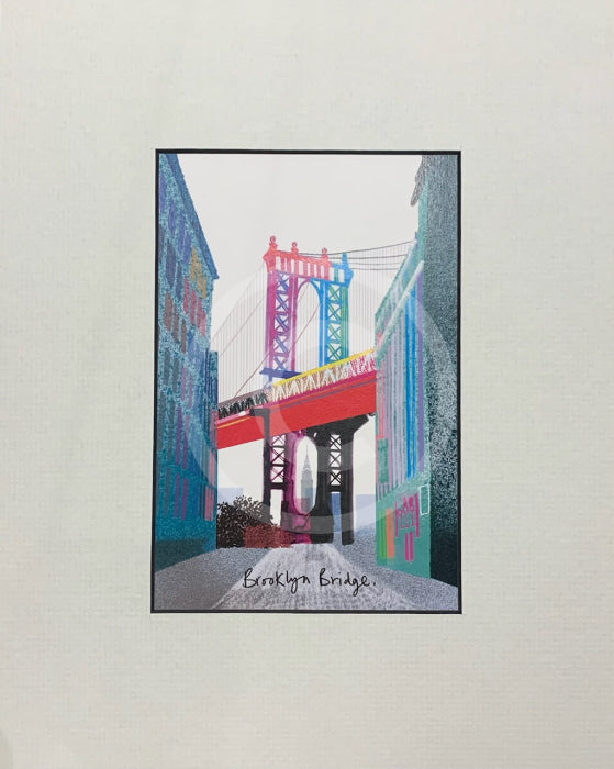 New York; Brooklyn Bridge By Ilona Drew
