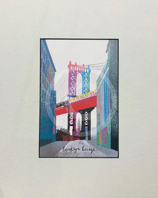 New York; Brooklyn Bridge By Ilona Drew