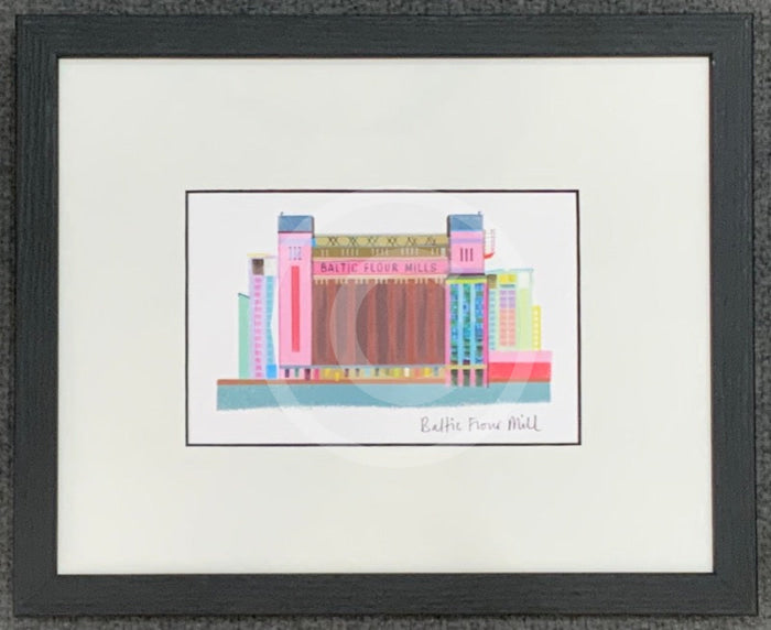 Newcastle, The Baltic Flour Mill Print by Ilona Drew