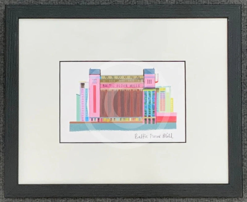 Newcastle, The Baltic Flour Mill Print by Ilona Drew