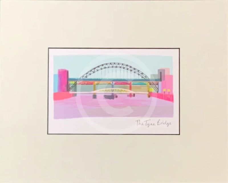 The Tyne Bridge Print by Ilona Drew 