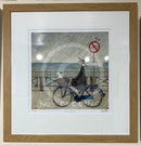 No Cycling framed in 281 Oak