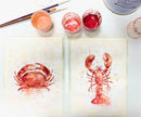 Oceanic Lobster - limited edition with gold leaf by Janine Lees