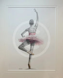 A Study In Pink 1 Original Drawing By Mark Braithwaite - Ballet Dancer