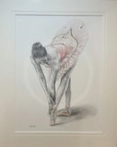A Study In Pink 17,  Original Drawing by Mark Braithwaite - Ballet Dancer Drawing