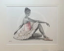 A Study In Pink 18, Original Drawing by Mark Braithwaite - Ballet Dancer Drawing