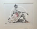 A Study In Pink 18, Original Drawing by Mark Braithwaite - Ballet Dancer Drawing