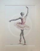 A Study In Pink 7,  Original Drawing by Mark Braithwaite - Ballet Dancer Drawing